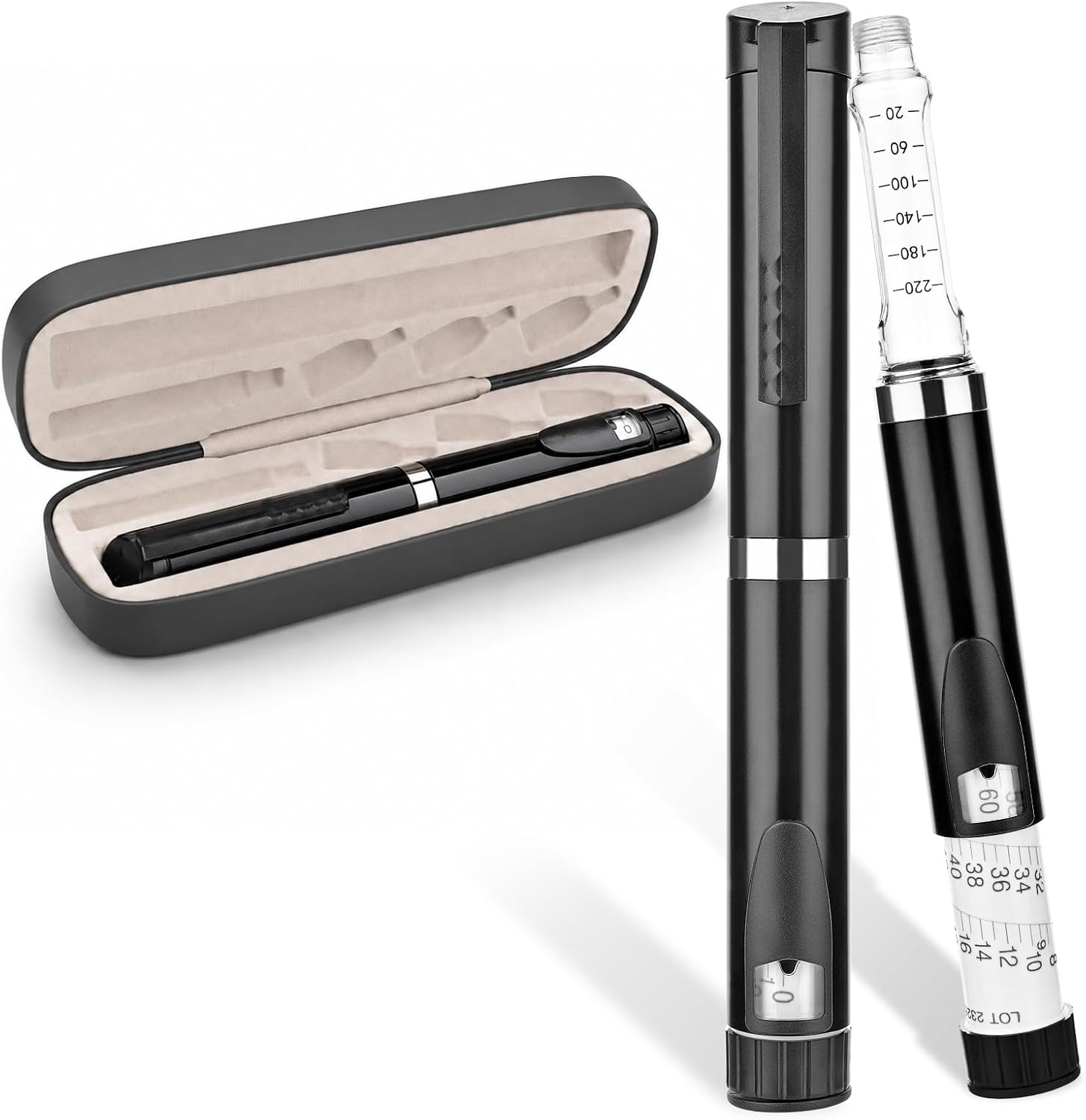 Travel Accessories Personalised - ปากกาฉีดเปปไทด์แบบใช้ซ้ำได้ 60 ชิ้น รุ่น V3 พร้อมกล่องป้องกัน