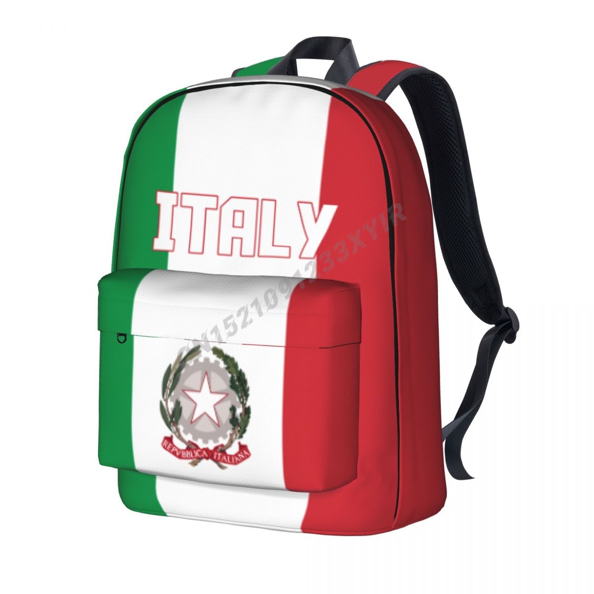 Travel Accessories Italy - กระเป๋าเป้สะพายหลัง unisex อิตาลีธงอิตาเลี่ยน Stitch กระเป๋านักเรียน Messenger