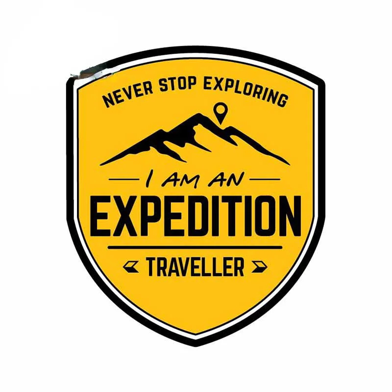 Travel Accessories Personalised - สติกเกอร์ติดรถยนต์ลาย Expedition Travel ขนาด 13 ซม.
