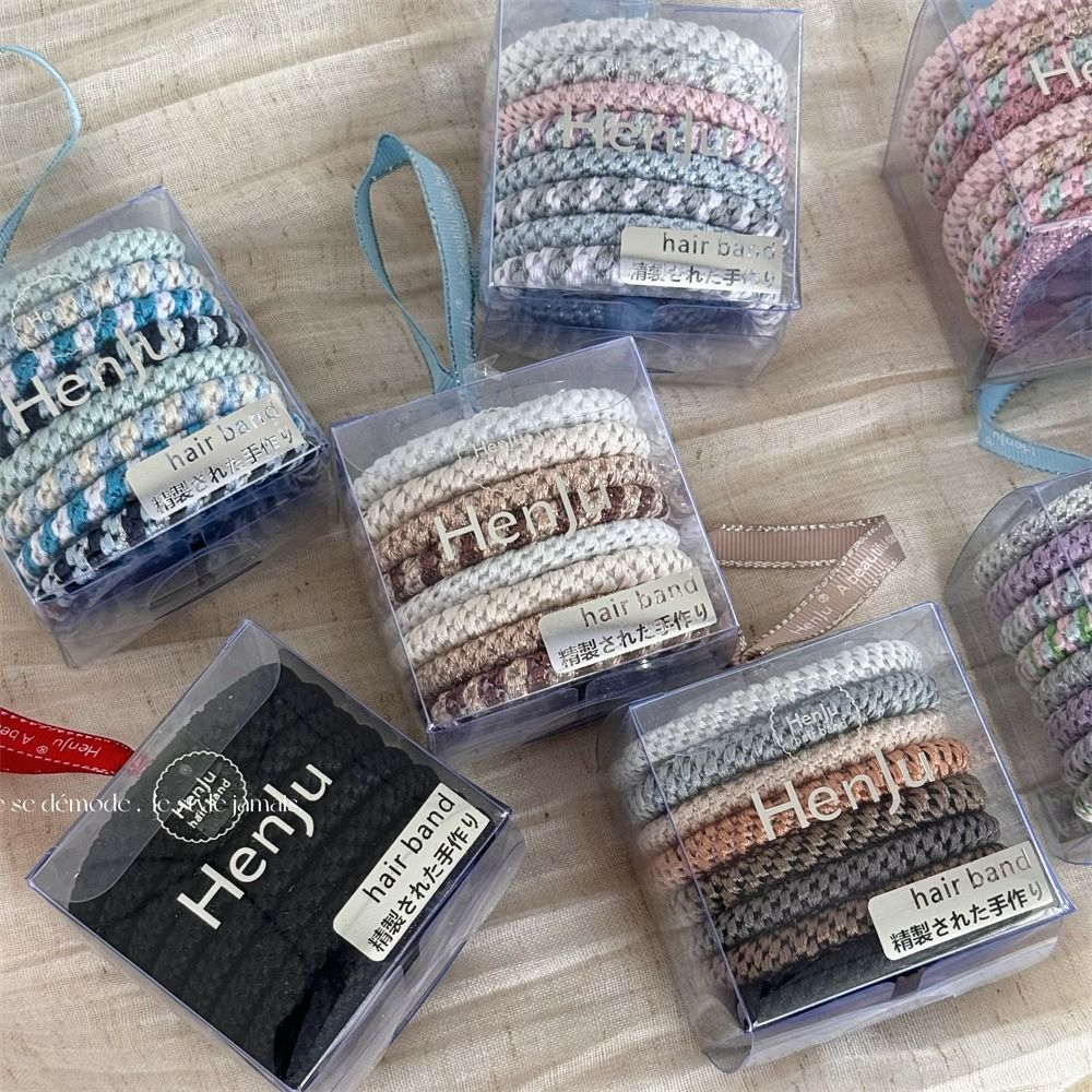 Travel Accessories Kmart - 8 ชิ้น/เซ็ตผม Tie Basic ชุดเชือกผมน่ารักแหวนผมผู้ถือหางม้ายางรัดผมอุปกรณ์เสริมสไตล์เกาหลี