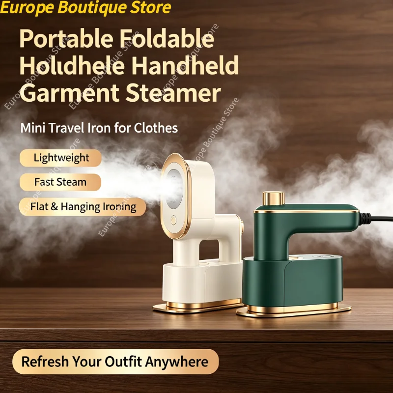 Mini Iron Travel - เตารีดพกพาขนาดเล็กแบบพับได้ น้ำหนักเบา เหมาะสำหรับการเดินทางและใช้ในบ้าน