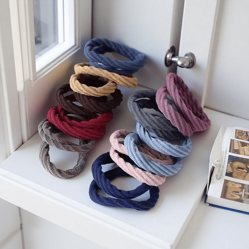 50 ชิ้น ยางรัดผมไนลอนซาตินสีดำ - Travel Accessories For Girls บทวิจารณ์และราคา