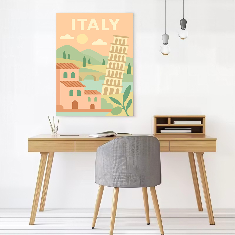 อิตาลี ทราเวล แคนวาส วอลล์ อาร - Travel Accessories Italy บทวิจารณ์และราคา