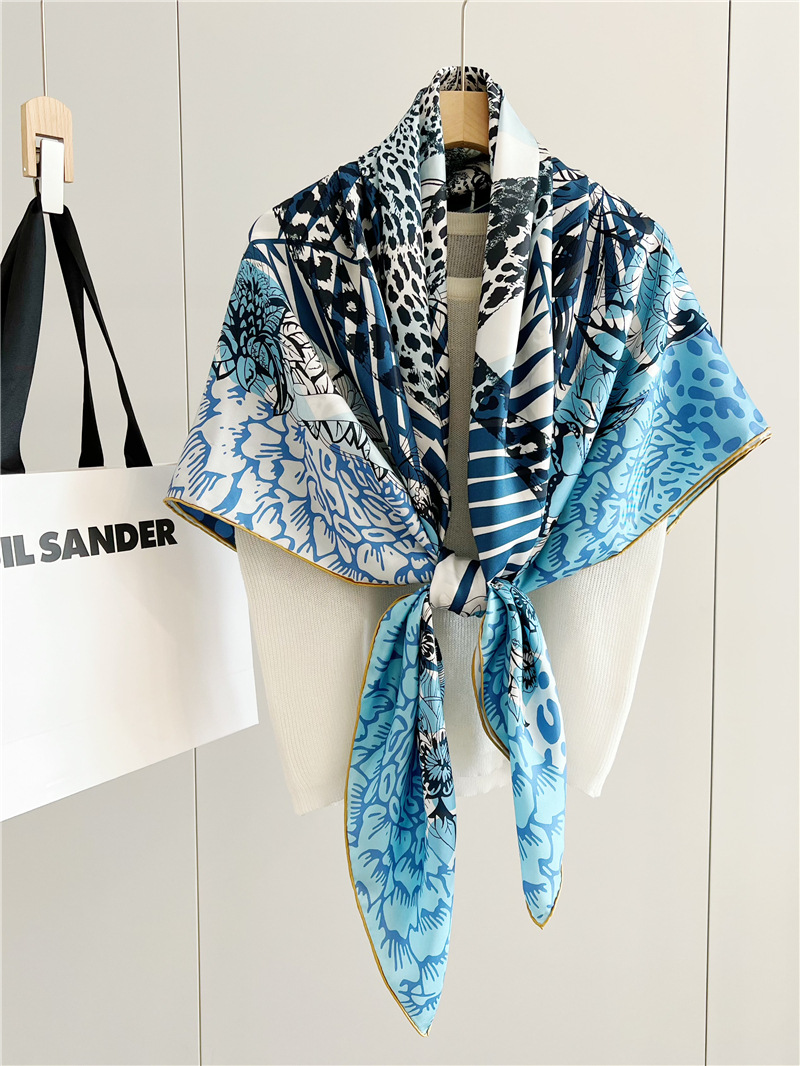 ผ้าพันคอไหมพิมพ์ลายสิงโต ดีไซน - Travel Hair Accessories บทวิจารณ์และราคา