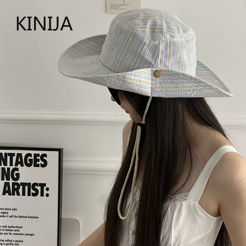 หมวกบักเก็ตลายทางสไตล์เกาหลีสำ - Travel Accessories Kmart บทวิจารณ์และราคา