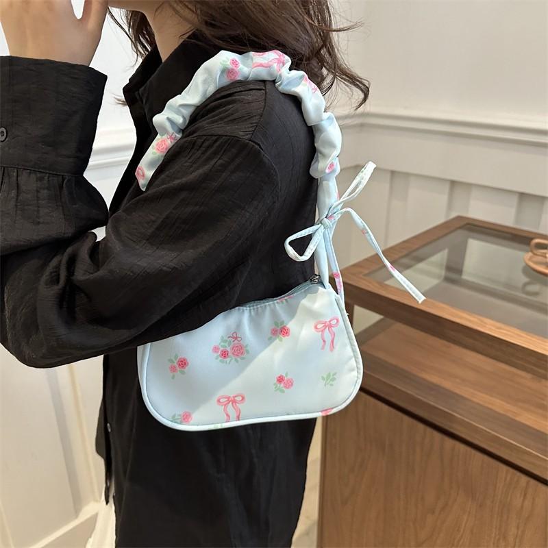 กระเป๋าสะพายข้างผ้าแคนวาสลายดอ - Travel Accessories For Girls บทวิจารณ์และราคา