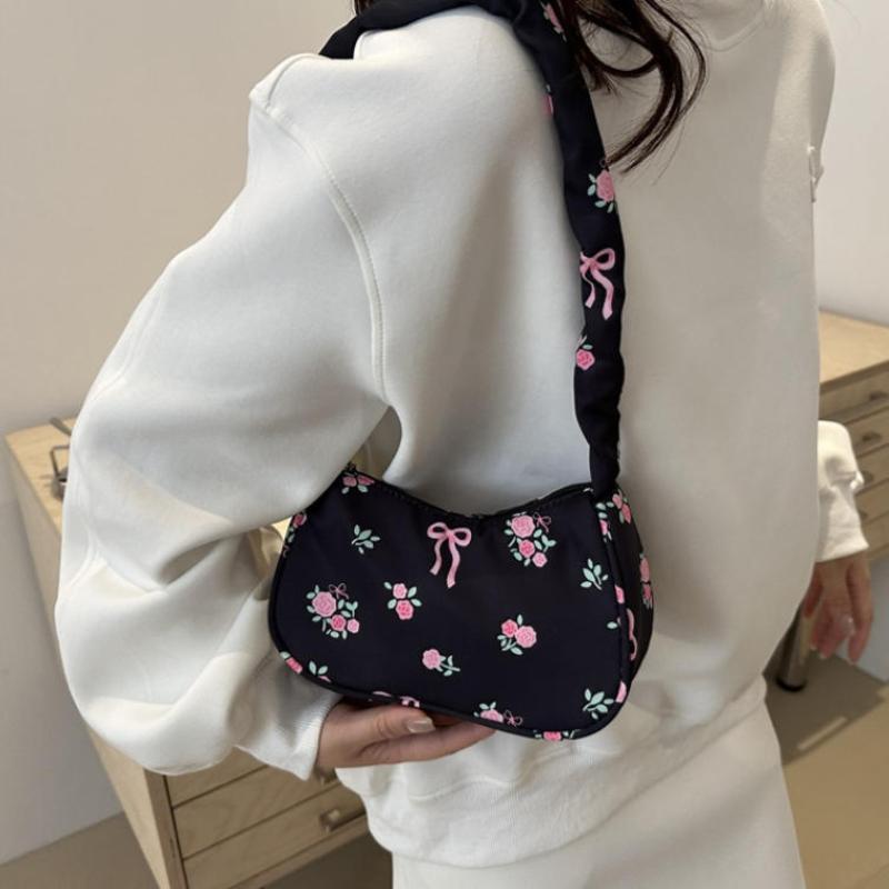 กระเป๋าสะพายข้างผ้าแคนวาสลายดอ - Travel Accessories For Girls บทวิจารณ์และราคา