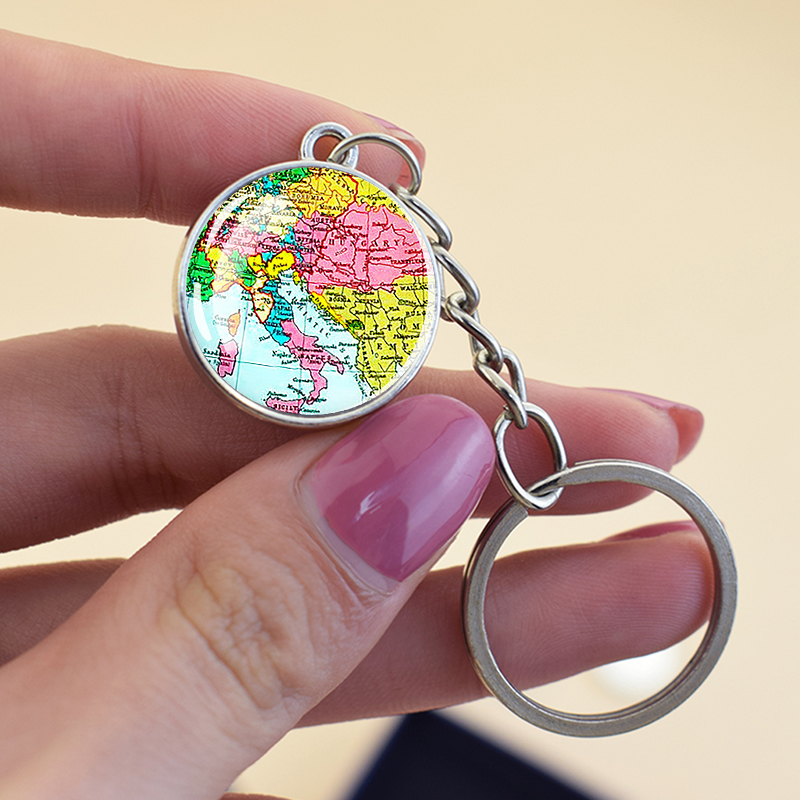 ยุโรปประเทศแผนที่พวงกุญแจฝรั่ง - Travel Accessories Italy บทวิจารณ์และราคา
