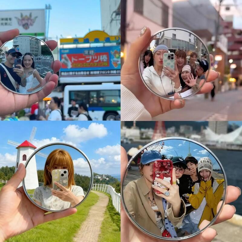 กระจกเซลฟี่แบบพกพา กระจกสะท้อน - Travel Accessories Gadget บทวิจารณ์และราคา