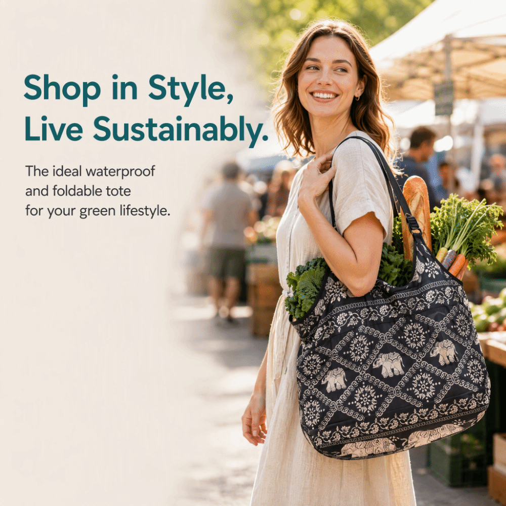 กระเป๋าช้อปปิ้งขนาดใหญ่สไตล์ญี - Travel Accessories Market บทวิจารณ์และราคา