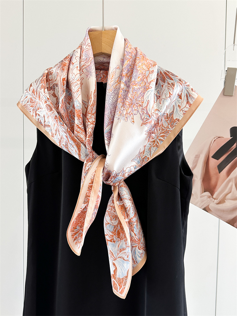 ผ้าพันคอไหมเนื้อนุ่มสำหรับผู้ห - Travel Hair Accessories บทวิจารณ์และราคา