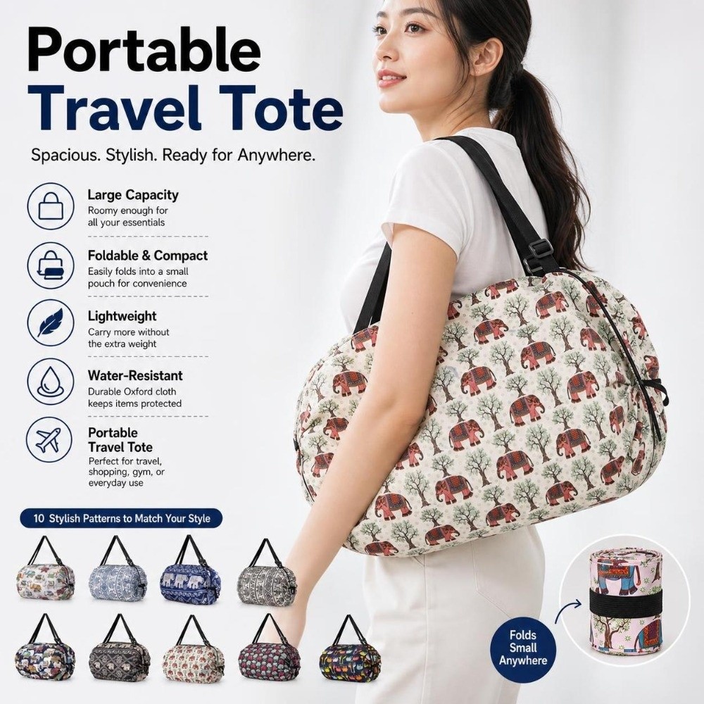 กระเป๋าช้อปปิ้งขนาดใหญ่ทนทานพร - Travel Accessories Market บทวิจารณ์และราคา