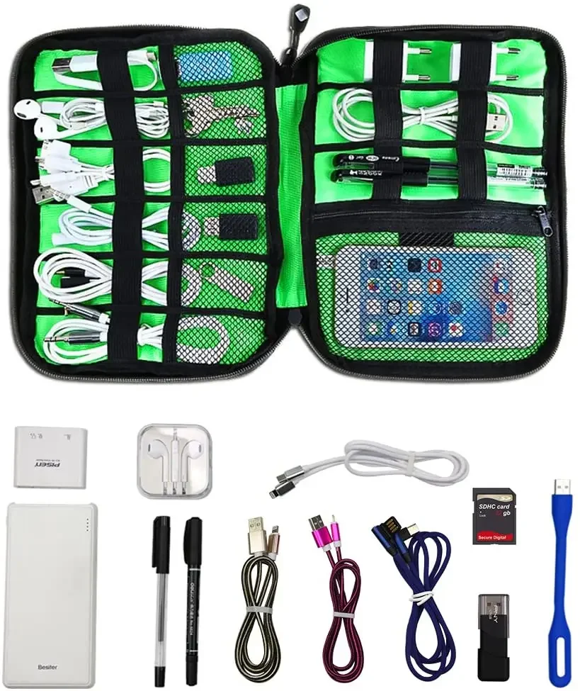 ชุดอุปกรณ์จัดเก็บสายเคเบิล กระ - Travel Accessories Kit บทวิจารณ์และราคา