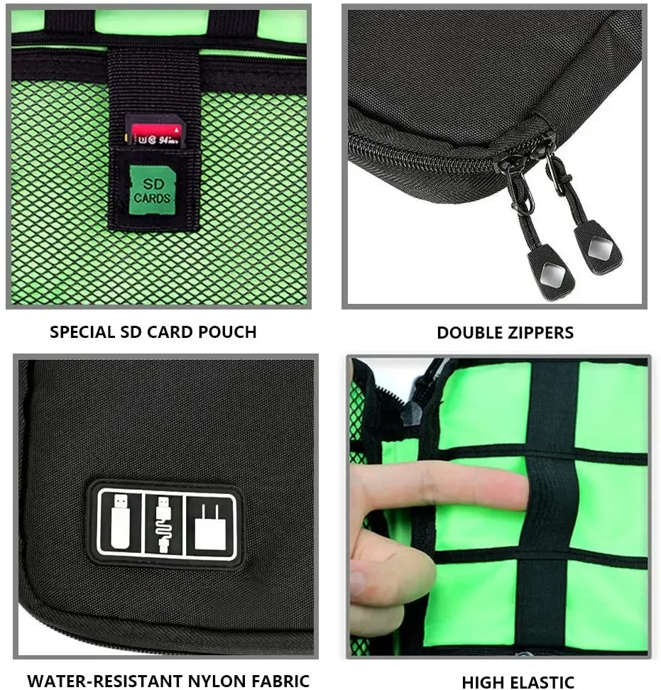 ชุดอุปกรณ์จัดเก็บสายเคเบิล กระ - Travel Accessories Kit บทวิจารณ์และราคา